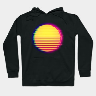 Vaporwave Sun Retro Aesthetic Hoodie